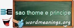 WordMeaning blackboard for sao thome e principe